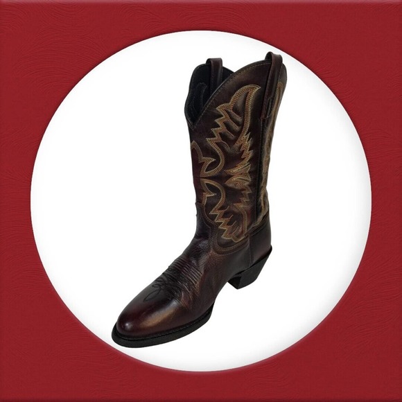 Laredo Men's Birchwood Black Cherry Boots 68458- Size 8.5 EW - Picture 5 of 16